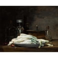 thumbnail image 3 of Denis Pierre Bergeret 14x12 Black Modern Framed Museum Art Print Titled - Still Life with Asparagus, 3 of 5