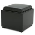 thumbnail image 2 of CHITA Faux Leather Storage Stool Ottoman, Foot Rest Stool Seat, Black, 2 of 7
