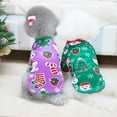 thumbnail image 3 of Adorable Pet Clothes for Cats & Small Dogs - Christmas Dog Printed Puppy Clothes Soft Breathable Puppy Christmas Printed Pet T-Shirt Colorful Dog Outfits Puppy Sweatshirt Pullover Clothes, 3 of 5