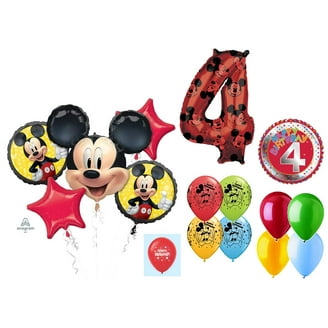 Mickey and Minnie Mouse Full Body 4th Birthday Supershape Balloon