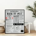 thumbnail image 3 of The Party Post 67th Birthday Party Decorations Poster Born in 1957, 3 of 5