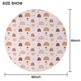 thumbnail image 6 of Round Waterproof Tablecloth 60×60 Inch, Boho Style Reusable Indoor/Outdoor Durable Table Cover for Party Kitchen Dinner Room Decor, 6 of 6