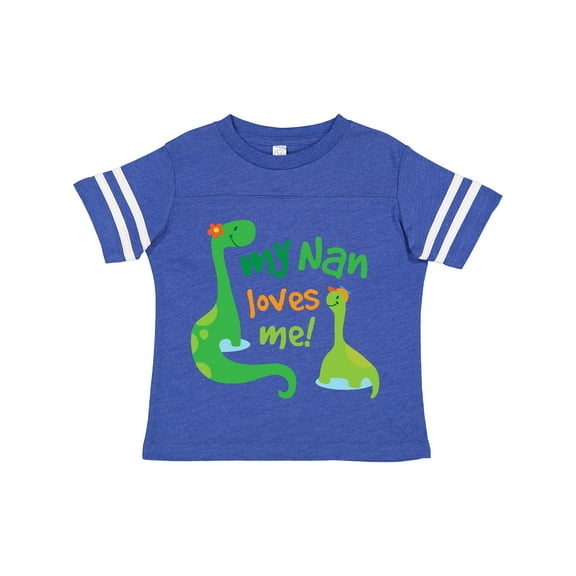 Inktastic My Nan Loves Me Grandson Dinosaur Boys Toddler T-Shirt