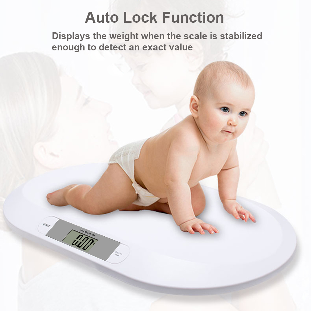 baby scales for weighing For Digital Baby Scale for Weighing Up to 20kg/44lb Infant Scale Newborn Baby Scale LCD Screen Display 2 Weighing Modeskg/lb Accurate Digital Scale for Infant Babies Toddlers