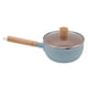 thumbnail image 3 of Cacerola para salsa Ficarrico, olla para leche multifuncional de aleación de aluminio a prueba de palos con mango de madera para estufa de gas de inducción, color azul, 3 of 8