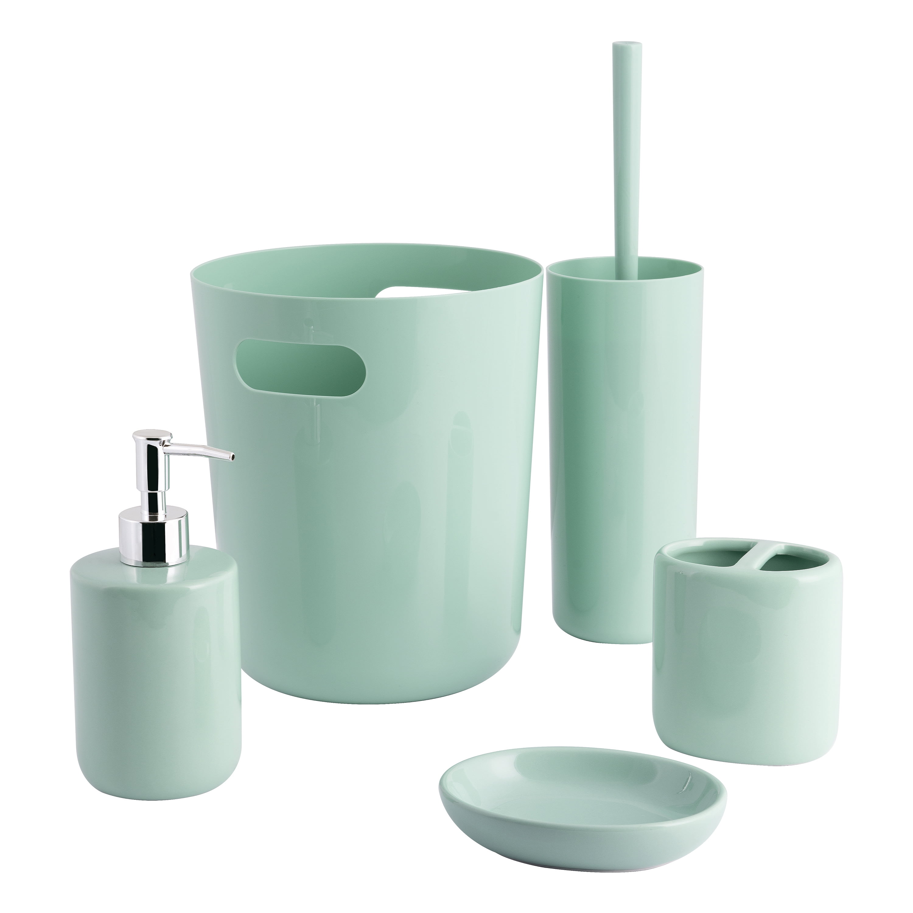Utensil Drainer Caddy - Toothbrush Holder - Aqua Mist Collection — Back Bay  Pottery
