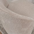 thumbnail image 6 of Kidol & Shellder Swivel Dining Chair with Solid Wood Frame Boucle Accent Chair with Back, Vanity Chair for Dressing Room, Comfy Living Room Seating, Easy Assembly, Oatmeal 3PCS, 6 of 6