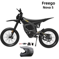8000W(Peak) Dual Motor Freego Nova 5 Off-road eBike,53Mph E Dirt Bike,19 in all terrain tire,72V40Ah Battery,Shimano 7-Speed, Aluminum Frame, 380Nm Torque Electric bicycles for Adults