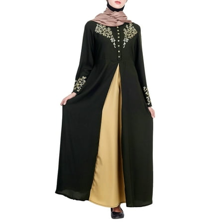 

Women s Dress Shoes Abaya Dress Long-sleeved Islam Dubai Robe Women s Lace Arab For Women Clothes