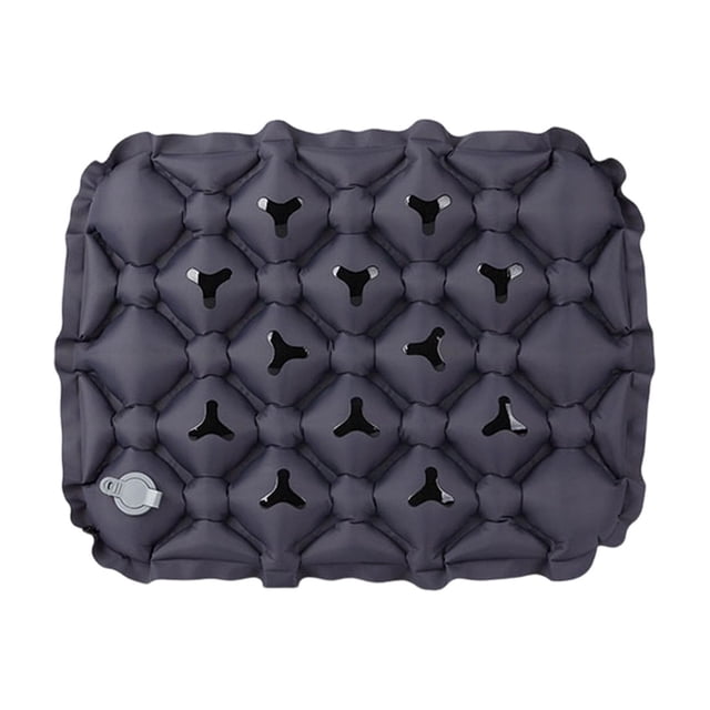 tamizeot Space-saving Lightweight Inflatable Seat Cushion Moisture-proof Mat Inflatable Camping Chair For Traveling Comfort grey