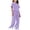 Purple, variant on PXLKNZH 5-13Years Girls 2 Piece Outfits, Kids Fashion Short Sleeve T Shirts and Wide Leg Pants Set Tracksuits Summer Vacation Casual Loungewear Purple,9-10 Years