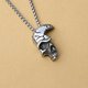 thumbnail image 3 of New Skull Pendant Personality Punk Necklace Trendy Men s Stainless Steel Chain Accessories Cross Holiday Gift, 3 of 5