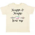 thumbnail image 3 of Inktastic Nonna and Nonno Love Me- Heart Grandchild Boys or Girls Toddler T-Shirt, 3 of 5