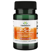 Swanson P-5-P Pyridoxal-5-Phosphate 20 mg 60 Capsules