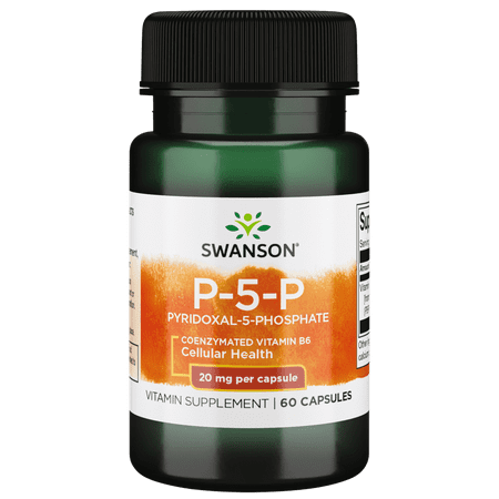 Swanson P-5-P Pyridoxal-5-Phosphate 20 mg 60 Capsules
