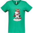thumbnail image 3 of Inktastic Super Unicorn Women's V-Neck T-Shirt, 3 of 5