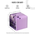 thumbnail image 4 of Yiaed Lavender Roses Arrangement Print Tissue Box Cover, PU Leather Decorative Organizer for Tabletop, Bathroom, Car, Office Creative Decorative, 4 of 7