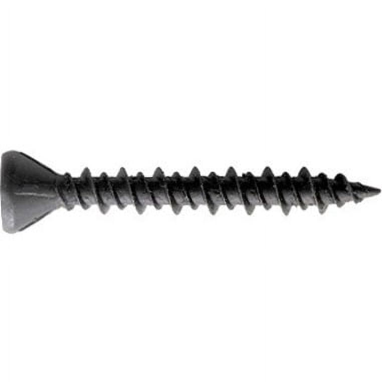 Drywall Screw, #7 x 1-5/64 in, Steel, Trim Head Square Drive, 4000 PK 07Q125PBQ