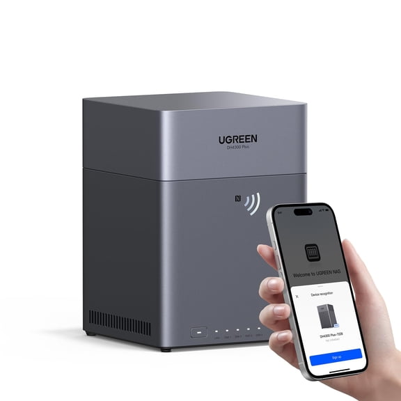 Almacenamiento NAS UGREEN DH4300 Plus 4 Bahías 120TB 8GB RAM