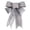 Silver, variant on huayou Christmas Gold Glitter Multi Layer Wired Large Hanging Bow Ornament for Christmas Tree Fireplace Front Door Gift Arch Decoration