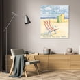 thumbnail image 3 of Paul Brent 26x32 Gallery Wrapped Canvas Wall Art Titled - Sur la Plage, 3 of 4