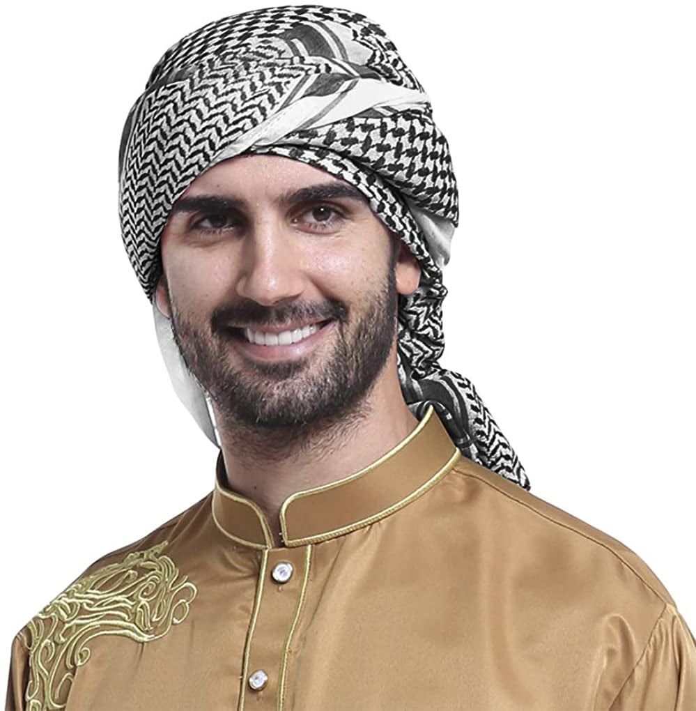 Fortunenine Men Arab Shemagh Headscarf 