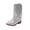 Silver, variant on GirlsLeather-Like Thick-Heeled Western Pointed Booties Tassels & Sequins Decorated Fashionable Boots