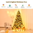 thumbnail image 6 of Topbuy 7.5FT Christmas Tree Pre-Lit Hinged Artificial Xmas Tree with Sturdy Metal Stand, 6 of 10