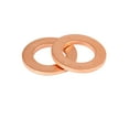 thumbnail image 3 of 30pcs Copper Crush Washer Flat Sealing Gasket Ring Spacer for Car 10 x 18 x 1.5mm, 3 of 3