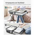 thumbnail image 5 of SONGMICS Juego de 2, Estante de Equipaje con Marco de Acero, Soporte para Maletas para la Habitación de Invitados, Plegable, para Dormitorio, Sala de Estar, Gris, 5 of 5