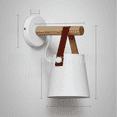 thumbnail image 4 of Lámpara de noche minimalista moderna para dormitorio, lámpara de pared con diseño creativo de madera para estudio, escalera, pasillo de restaurante, pequeña lámpara de pared, 4 of 5