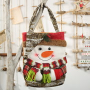 1PC Christmas Snowman Handbag Tote Bags Gift Bag Christmas Decorations 11.8*9 in