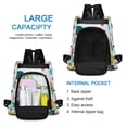 thumbnail image 6 of FORMRS Women's Travel Backpack Purse Anti-Theft Hidden Pockets Casual Shoulder Bag, Bubbles Hamburger, 6 of 7