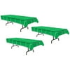 Beistle S57942AZ3 3Piece Game Day Football Tablecovers, 54" x 108", Green/White
