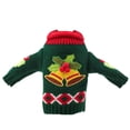 thumbnail image 1 of Bearachild Navidad tejer botella de vino muñeco de nieve guirnalda cubierta ropa cocina de cena para Año Nuevo suministros para arreglos de fiesta de Kits de decoración para fiestas Campana Bearachild HA070654-02, 1 of 6