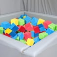 thumbnail image 7 of Natonhi 36pcs Foam Pit Cubes Blocks 3.94 Inch Colorful Flame Retardant Educational Autistic Building Blocks for Trampoline Arenas, Gymnastics, Parkour Courses Skateboard Parks Playground, 7 of 7