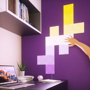 مجموعة توسيع قماش نانوليف - 4 ألواح ضوئية - لمسة نهائية بيضاء - متعددة الألوان