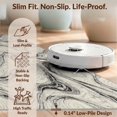 thumbnail image 6 of Design&I 3'x5' Washable Accent Rug Pet Friendly & Non-Slip Built-In Grip Floorcarpet Motif Flowing Veins Ivory Field Grey Accessories for Bedroom, Walk-in Closet, 6 of 7