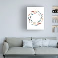 thumbnail image 2 of Canvas Wall Art - Tom Quartermaine 'Colorful Abstract Shoal of Fish' Wall Art for Living Room, Bedroom, or Office Décor by Trademark Fine Art - 35 x 47 Inches, 2 of 4