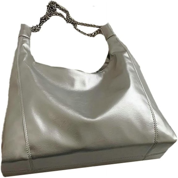 Kukuzhu Tote Bag Women's PU Leather Shoulder Bag Lightweight Hobo Bucket Armpit Purse Handbag Work Top Handle Bag