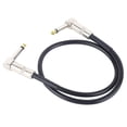 thumbnail image 1 of Guitar Patch Cable 6.35mm Plug Right Angle Anti Interference Reduce Noise Flexible Guitar Effect Pedal Cord, 1 of 4