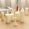 thumbnail image 4 of Molde de plástico para velas, forma cilíndrica, geométrica, cuadrada, con forma de varilla, de cera, para candelabro, molde para velas, bricolaje, con giro, 4 of 4