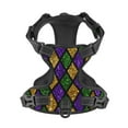 thumbnail image 4 of Gaeub Mardi Gras Shiny Green Purple Gaeub Mardi Gras Shiny Green Purple No Pull Dog Harness, Secure and Adjustable Pet Vest for Outdoor Activities - X-Large, 4 of 8