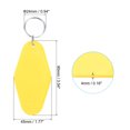 thumbnail image 2 of Vintage Motel Keychain Blank Hotel Keychains Rhombus Retro Key Tag, Bright Yellow, 16 Pack, 2 of 6