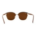 thumbnail image 4 of Polarized Womens Ribbon Frame Designer Fashion Style Sunglasses Gold Tan Brown, 4 of 4