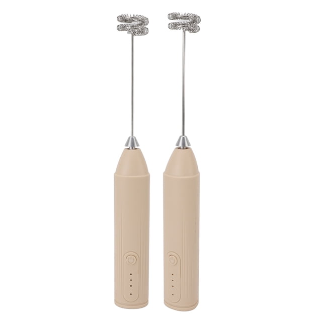 Handheld Milk Frother Wand for Coffee, Cordless Rechargeable Handheld Drink Mixer Electric Foam Maker Waterproof Drink Mixer Foamer for Coffee Stirring Milkshake Whisking
