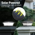 thumbnail image 6 of LNGOOR Solar Post Lights Outdoor Waterproof LED Solar Fence Cap Light Post in Patio Deck Walkway and Garden Decoration (Cold Light), 6 of 7