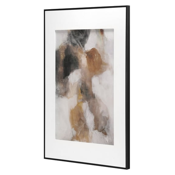 American Art Decor Echoes of Painted Canyons Framed Abstract Watercolor Wall Art - 36.5" x 24.5"
