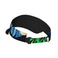 thumbnail image 3 of Gaeub Colorful Flowers Sun Visor Hats with Empty Top and Adjustable, UV Protection for Golf Tennis Cycling Running, 3 of 8