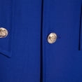 thumbnail image 6 of UVEASISHA Mens Double Breasted Suit Jacket Stand Collar Slim Fit Vintage Wedding Blazers Dressy Casual Long Sleeve Tuxedos Blue M, 6 of 9